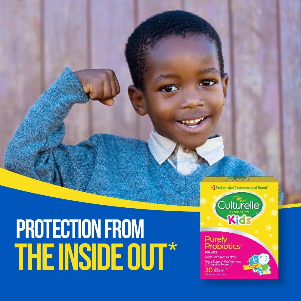 Culturelle Kids Daily Probiotic Supplement - Helps Support a Healthy Immune & Digestive System* - #1 Pediatrician Recommended Brand - For Age 3+ - 30 Single Packets