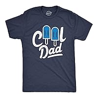 Mens Cool Dad Popsicle Tshirt Funny Summer Fathers Day Appreciation Graphic Tee