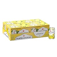 Sanpellegrino Italian Sparkling Drink Limonata, Sparkling Lemon Beverage, 24 Pack of 11.15 Fl Oz Cans