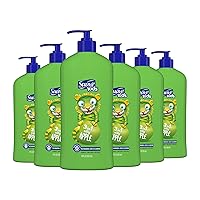 Suave Kids 3-in-1 Tear Free, Body Wash, Shampoo and Conditioners, Dermartologist Tested, Silly Apple, 18 Oz Pack of 6