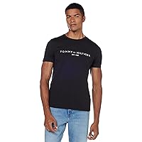 Tommy Hilfiger Men's Core Logo T-Shirt, Black, M
