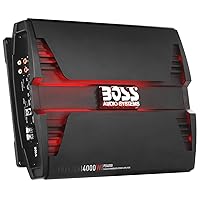 BOSS Audio Systems PD4000 Phantom 4000-Watt, 1, 2, 4 Ohm Stable Class D Monoblock Car Amplifier with Remote Subwoofer Control