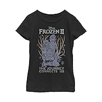 Fifth Sun Frozen 2 Sketchy Group Girl's Solid Crew Tee