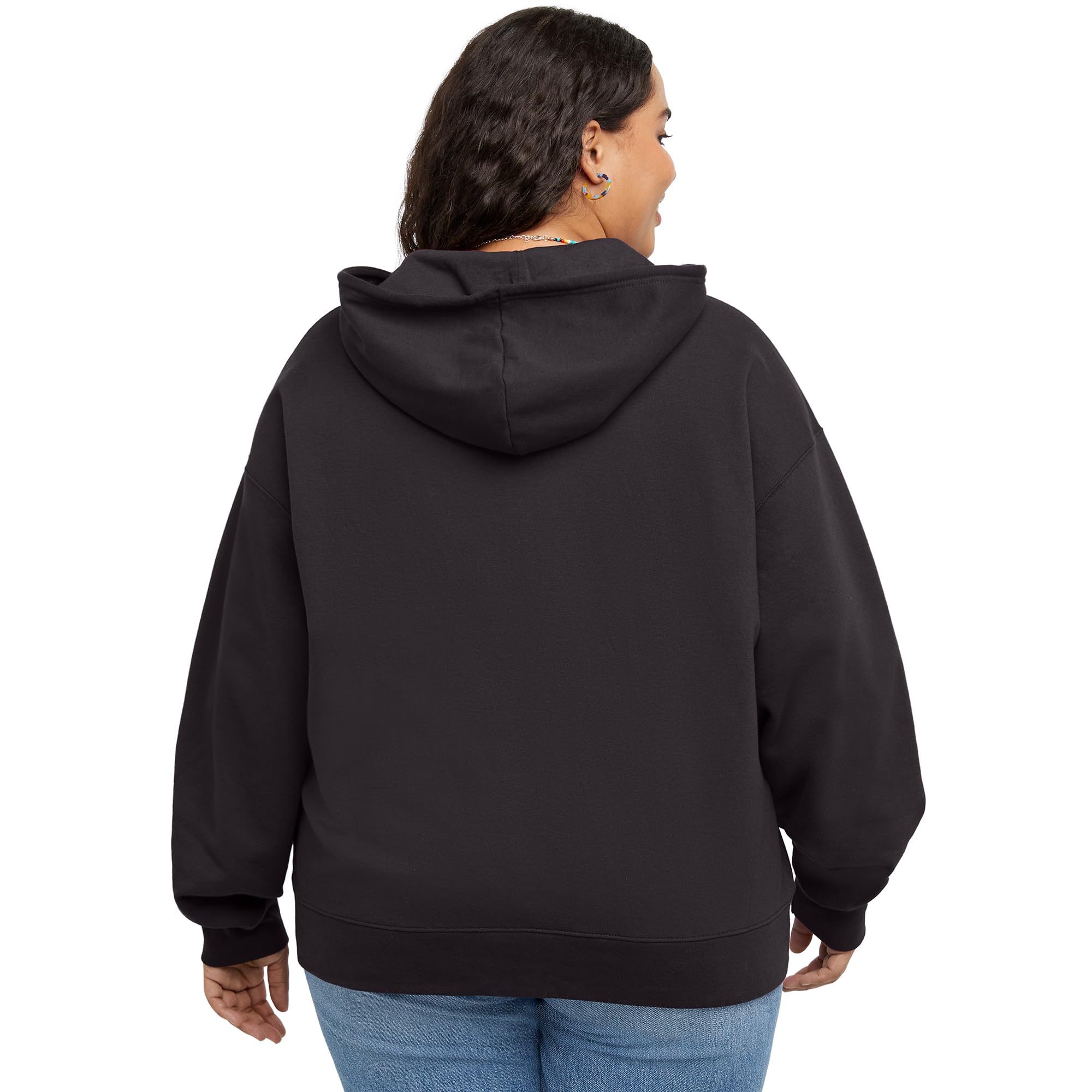 Hanes Originals Full, Midweight Fleece Sweatshirt, Zip Hoodie for Women, Plus