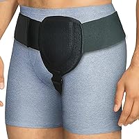 Inguinal Hernia Support for Men & Women I Left Or Right Side I Hernia Belt for Men Inguinal | Post Surgery Hernia Truss W/ 2 Unique Compression Pads | Fully Adjustable Groin Strap