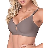 Nursing Bras for Breastfeeding, Natural Shape Breastfeeding Bra, Seamless Pregnancy Bra Jelly Strip Support Comfort