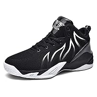 Men's Lightweight Basketball Shoes Fashion Breathable Sneakers Comfortable Anti-Slip Women's Basketball Shoes Anti-Slip Training Running Tennis Shoes Teenagers Street Basketball Sneakers