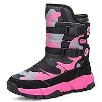 Mishansha Kids Snow Boots for Boys Girls Winter Boot Waterproof Warm Anti-Slip Cold Weather Shoes (Toddler/Little Kid/Big Kid)