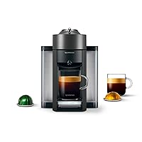 Nespresso Vertuo Coffee and Espresso Maker,1597 ml, by De'Longhi, Graphite Metal