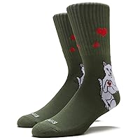 RIPNDIP Nermal Love Socks - Olive
