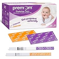 Premom Ovulation & Pregnancy Test Kit: 50 Quantitative Ovulation Strips & 20 Early Pregnancy Detction Tests Combo - Accurate Fertility Tracker OPK with Free APP, 50LH+20HCG PM2-S+PM1-S:50+20