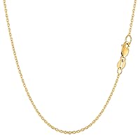 Jewelry Affairs 14k Yellow Gold Cable Link Chain Necklace, 1.4mm