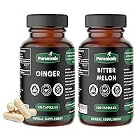 Ginger 320 Capsules and Bitter Melon 320 Capsules | Capsules Combo Pack