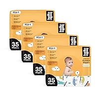 Hello Bello Baby Diapers - Size 1 - Sleepy Sloths - 140 Count (4 Packs of 35)