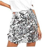 Slipstick skirt for women Bright Cyber Skirt Sexy Skirt Polyester Summer skirt sequin skirt for party dance parties
