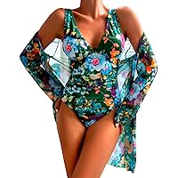 Maternity Bathing Suits for Women 2XL Pink Bathing Suits for Teens Sequin Bikini Print Swimsuits Deep V Neck