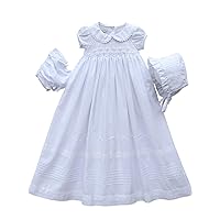 Carouselwear Baptism Dresses For Baby Girls Infant Christening Gown Bonnet Newborn 3 6 9 Months Baptismal Clothes
