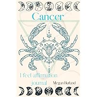 Cancer affirmation journal, manifestation, with days and date, personalized mantras, spiritual, celestial, diary, astrological chart