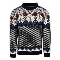 Dale of Norway Vegard Men’s Sweater - 100% Lightweight Wool Sweaters for Men - Regular Fit Pullover Sweaters for Men