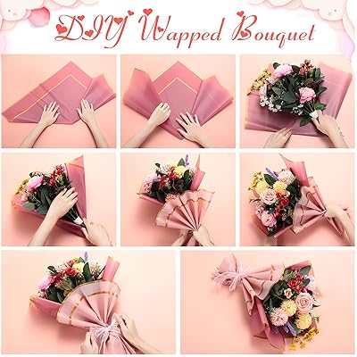 100 Sheet Flower Wrapping Paper Floral Wrapping Paper Bouquets Flower Paper  Waterproof Flower Paper Florist Paper Supplies Bouquet Wrap Gift