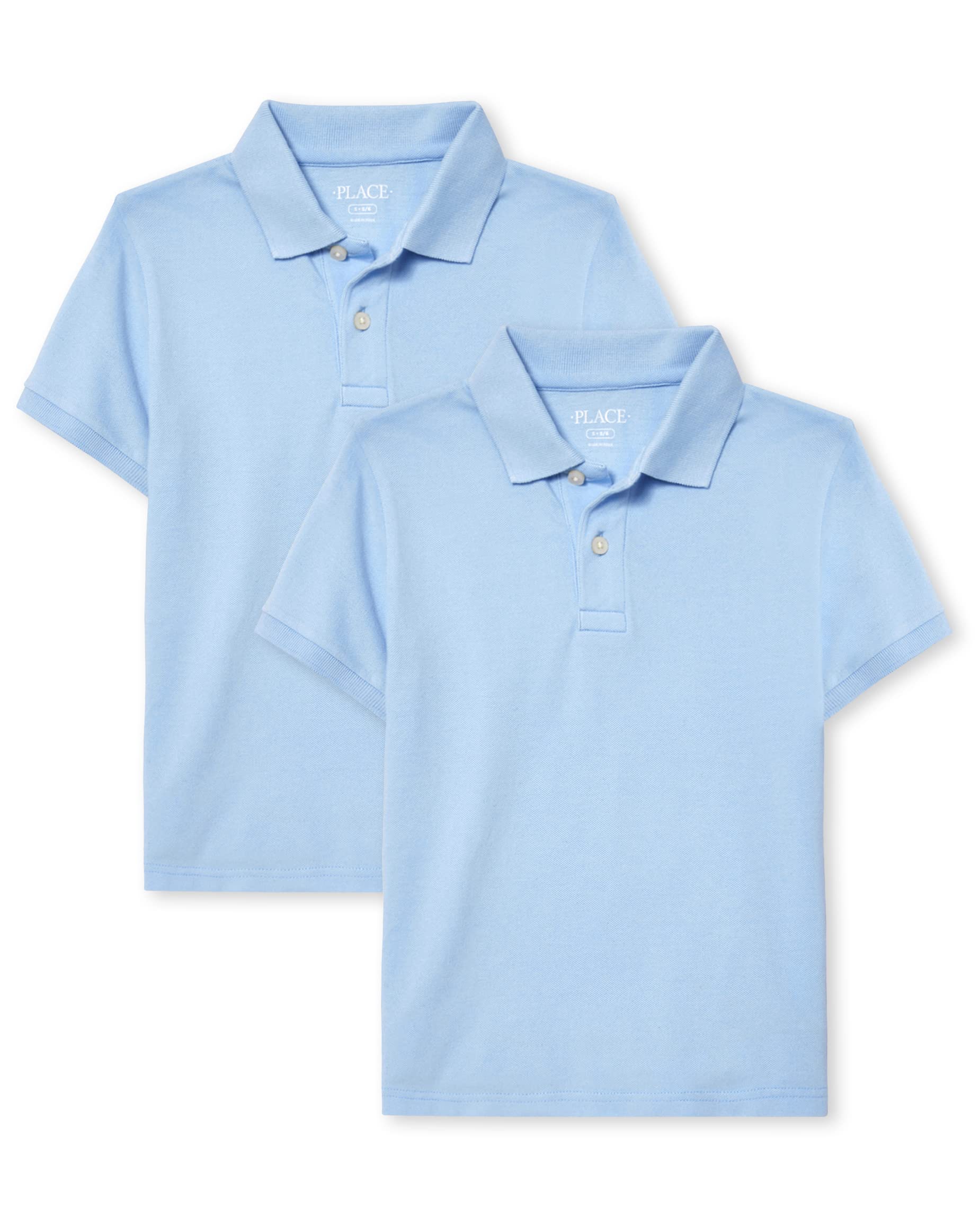 The Children's Place Boys' Short Sleeve Pique Polo 2-Pack