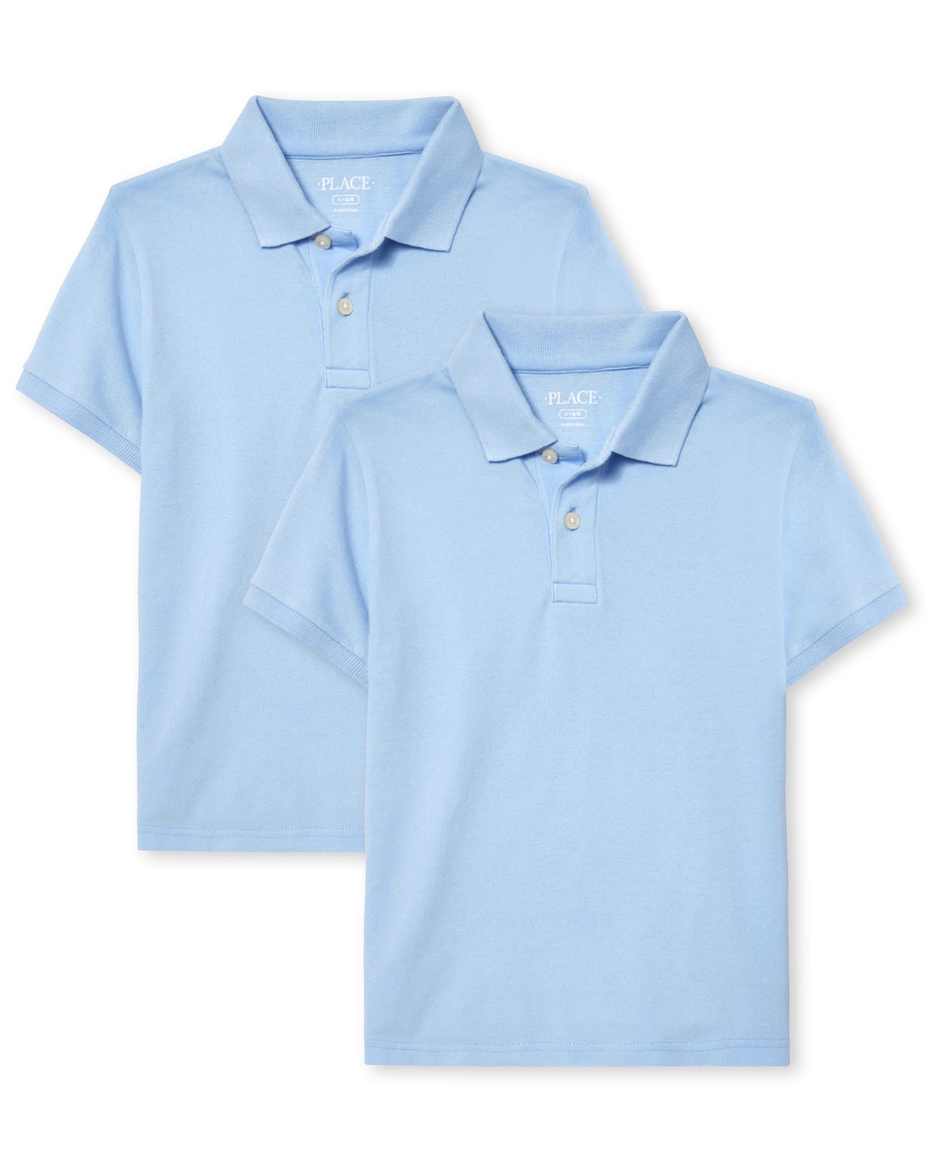 The Children's Place Boys' Multipack Short Sleeve Pique Polos