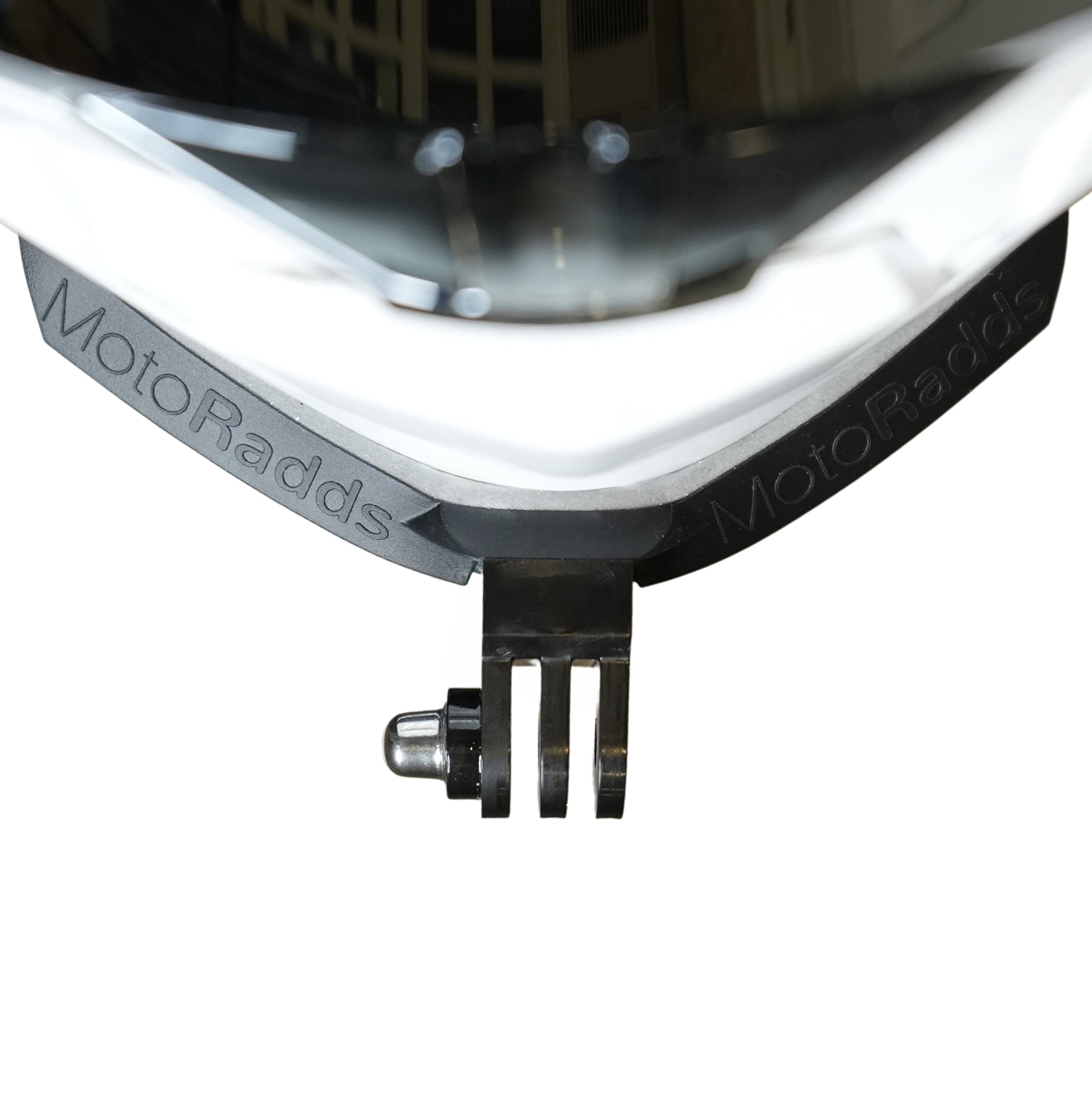 MotoRadds Flex Slim Flexible Universal Motorcycle Helmet Chin Mount Kit Bendable Silicone Compatible with GoPro Hero 12, 11, 10, DJI Osmo Action, Insta360, SJCAM, Xiaomi Yi Action Cameras (White)