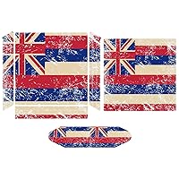 Hawaii State Flag PVC Adhesive Sticker Skin Protector Sticker for PS4 Pro/PS4 Slim Controller