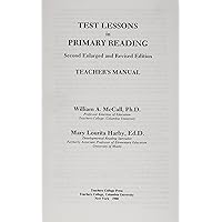 Test Lessons in Primary Reading, Teachers Manual/Answer Key Test Lessons in Primary Reading, Teachers Manual/Answer Key Paperback