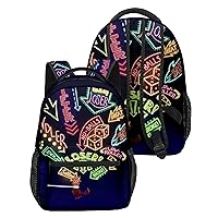 Anime Hazbin Hotel Alastor Backpack, 3D Print Husk Laptop Backpack, Cartoon Lightweight Work Bag for Travel (Blue, 40 * 30 * 17(cm))