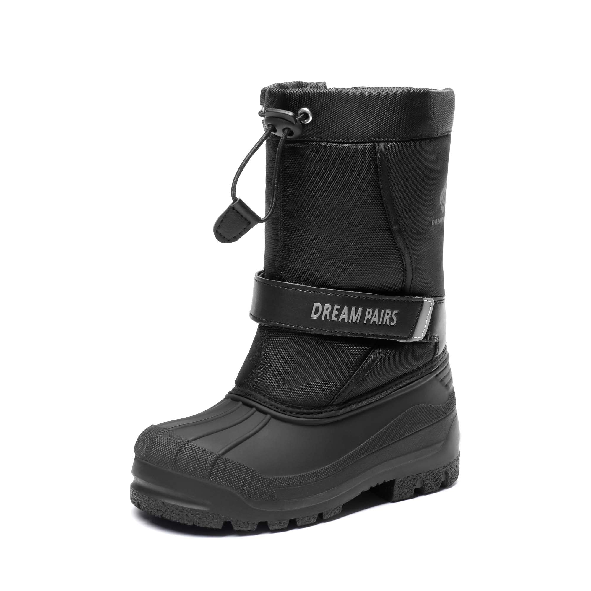 DREAM PAIRS Boys & Girls Mid Calf Waterproof Winter Snow Boots