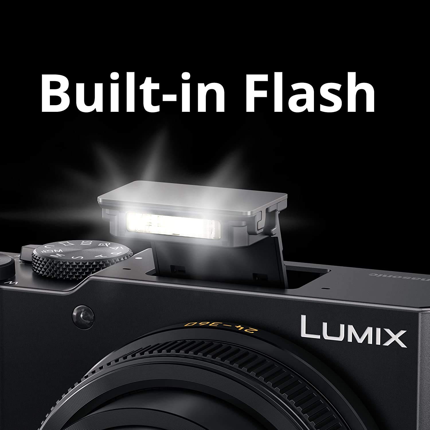 Panasonic LUMIX ZS200D 4K Digital Camera, 20.1MP 1-Inch Sensor, 15X Leica DC Vario-Elmar Lens, F3.3-6.4 Aperture, WiFi, Hybrid O.I.S. Stabilization, 3-Inch LCD, DC-ZS200DK (Black)