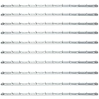 20Pcs 400x11.4mm Metal Tack Strips Sofa Rack with Nail Iron Bar Fangs Silver Galvanized Sofa Accessories Fabric Reupholstery Supplies for Furniture, Couch, Chair and Sofa