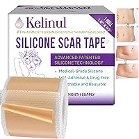AWD Silicone Scar Tape for Surgical Scars - Medical Grade Silicone Scar  Sheets for C Section, Tummy Tuck Tape, Keloid Treatment - Silicone Skin  Patches After Surgery Must Haves (1.6 x 60