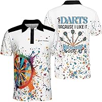 Zhamlixes Store Personalized Name Dartboard Dart-Throwing Polo Shirt S-5XL, Dartboard Shirt, Shirt with Dartboard