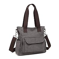 Kono Canvas Women Handbag Casual Hobo Shoulder Bag Top Handle Crossbody Bag Tote Shoulder Bags for Work Travel Shopping