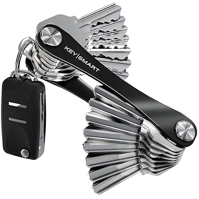 Mua KeySmart Key Holder for Keychain Key Ring - Compact Key Organizer Key  Chain Key Case, Minimalist Pocket-Sized EDC Keychain, Loop Piece for Car  Fobs, Expandable (up to 22 Keys, Black) trên