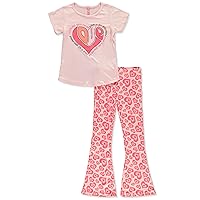 Dreamstar Girls' 2-Piece Flare Leggings Set Outfit
