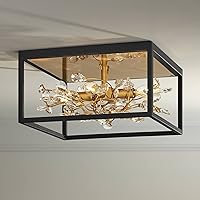 Possini Euro Design Carrine Modern Ceiling Light Flush-Mount Fixture 14 1/4