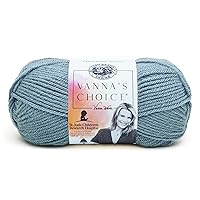 Lion Brand Yarn (1 Skein) Vanna's Choice Yarn, Dusty Blue
