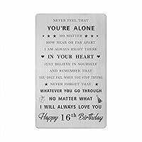 16th Birthday Gifts for Boys Girls - Happy 16 Years Old Birthday Wallet Card Gifts