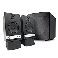 Audioengine HD3 Black with S6 Subwoofer and DS1 Stands