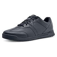 Shoes for Crews Freestyle II, Shoes for Men with Slip Resistant Outsole and Trip Protection, Water Repellent Men's Trainers, Vegan Black