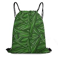 Cucumber Pattern Drawstring Bag Travel Beach String Bags Sackpack Pocket for Men Women