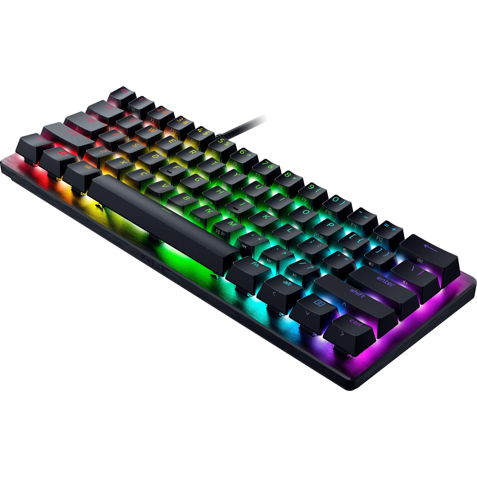 Razer Huntsman V3 Pro Mini 60% Gaming Keyboard: Analog Optical Switches w/Rapid Trigger & Adjustable Actuation - Onboard Adjustments - Dual-Purpose Mod Keys - Doubleshot PBT Keycaps - Black