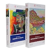 ZenART Non-Toxic Oil Paint Set for Professional Artists - 2 x 8 x 45ml Tubes - Bundle of Impressionist, and Essential Palette of Eco-friendly Paint with Exceptional Pigment and Lustrous Sheen