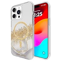Case-Mate iPhone 15 Pro Max Case - Karat Marble [12ft Drop Protection] [Compatible with MagSafe] Magnetic Cover with Cute Bling Sparkle for iPhone 15 Pro Max 6.7