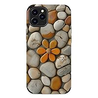Pebble Cobble Stones Compatible with iPhone 12/iPhone 12 Pro/12 Pro Max/12 Mini, Shockproof Protective Phone Case