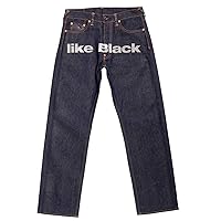 x 4A Like Black Silver Embroidered Denim Jeans REDM3785