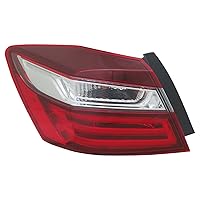 TYC Left Tail Light Assembly Compatible with 2016-2017 Honda Accord